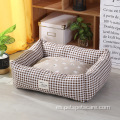 cama para perros de mascota de lujo rectángulo múltiple lavable